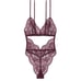 Victoria‘s secret dark purple burgundy lace teddy lingerie