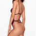 Victoria‘s secret dark purple burgundy lace teddy lingerie