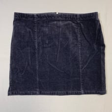 Forever 21 Corduroy Skirt Women Large Preppy Mini Dark Academia Summer Navy Blue