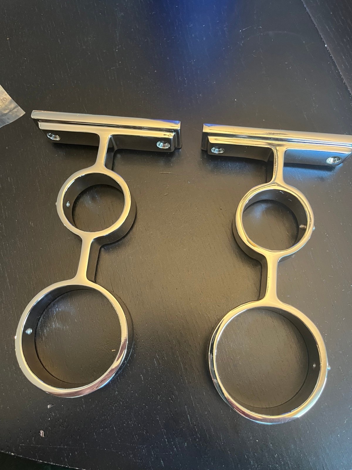 William Sonoma double curtain bracket - Stainless steel