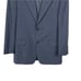 Barneys New York Grid Print Wool Notch Collar 2 Button Blazer Gray Blue 40 S