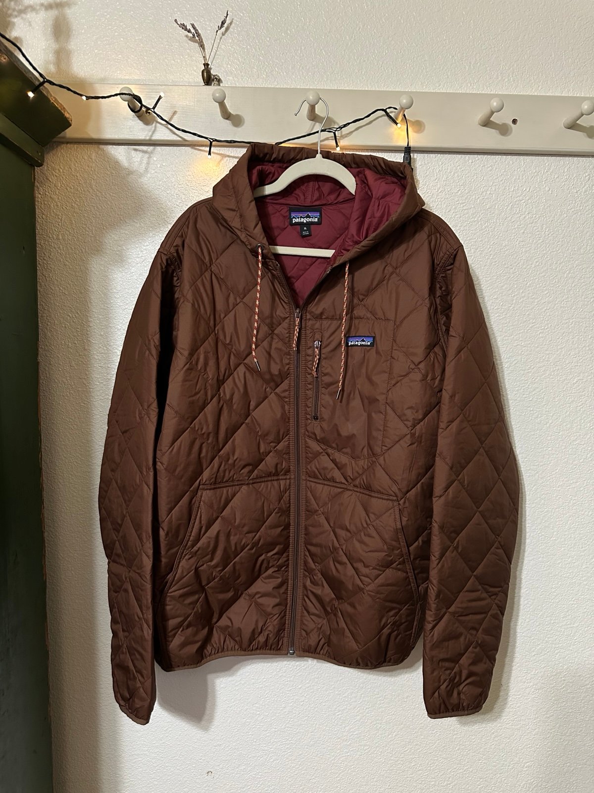 Patagonia Diamond Quilted Insulated Bomber Hoody brown - Men's size XL