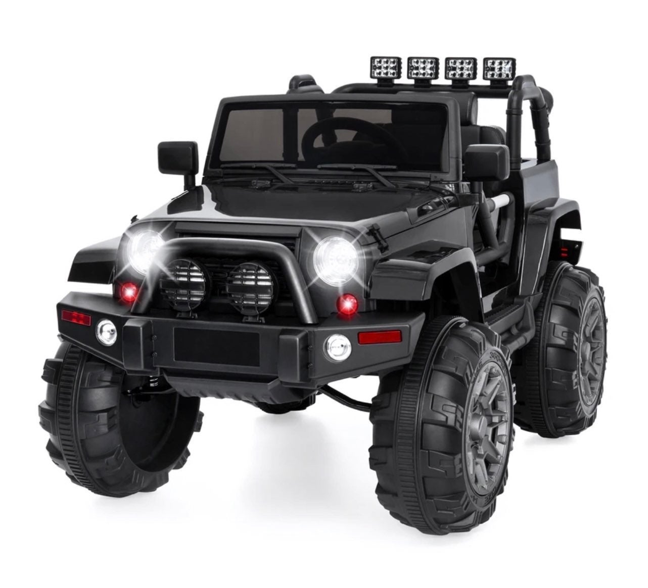 Kids ride on Jeep