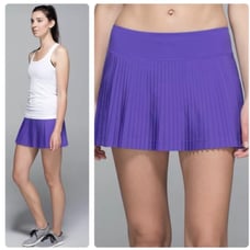 NWOT Lululemon Pleat to Street Purple Skort Sz.4