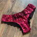 VS PINK vintage lace back IN LOVE sequin panty