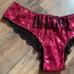 VS PINK vintage lace back IN LOVE sequin panty