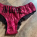 VS PINK vintage lace back IN LOVE sequin panty