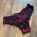 VS PINK vintage lace back IN LOVE sequin panty