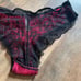 VS PINK vintage lace back IN LOVE sequin panty