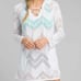 PRANA White Alexia Tunic Hooded Long Sleeve Lace Up Coverup Swim Dress Size XS