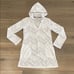 PRANA White Alexia Tunic Hooded Long Sleeve Lace Up Coverup Swim Dress Size XS