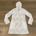 PRANA White Alexia Tunic Hooded Long Sleeve Lace Up Coverup Swim Dress Size XS