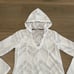PRANA White Alexia Tunic Hooded Long Sleeve Lace Up Coverup Swim Dress Size XS
