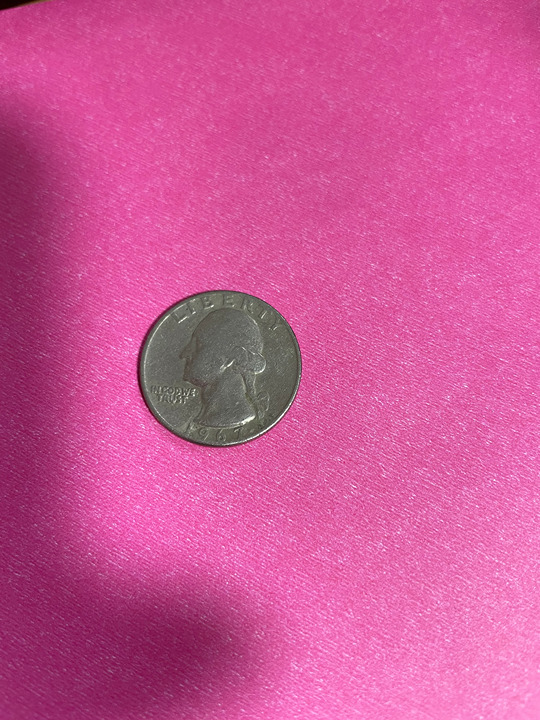 1967 QUARTER NO MINT MARK WORDS ON RIM CIRCULATED GOOD CONDITION