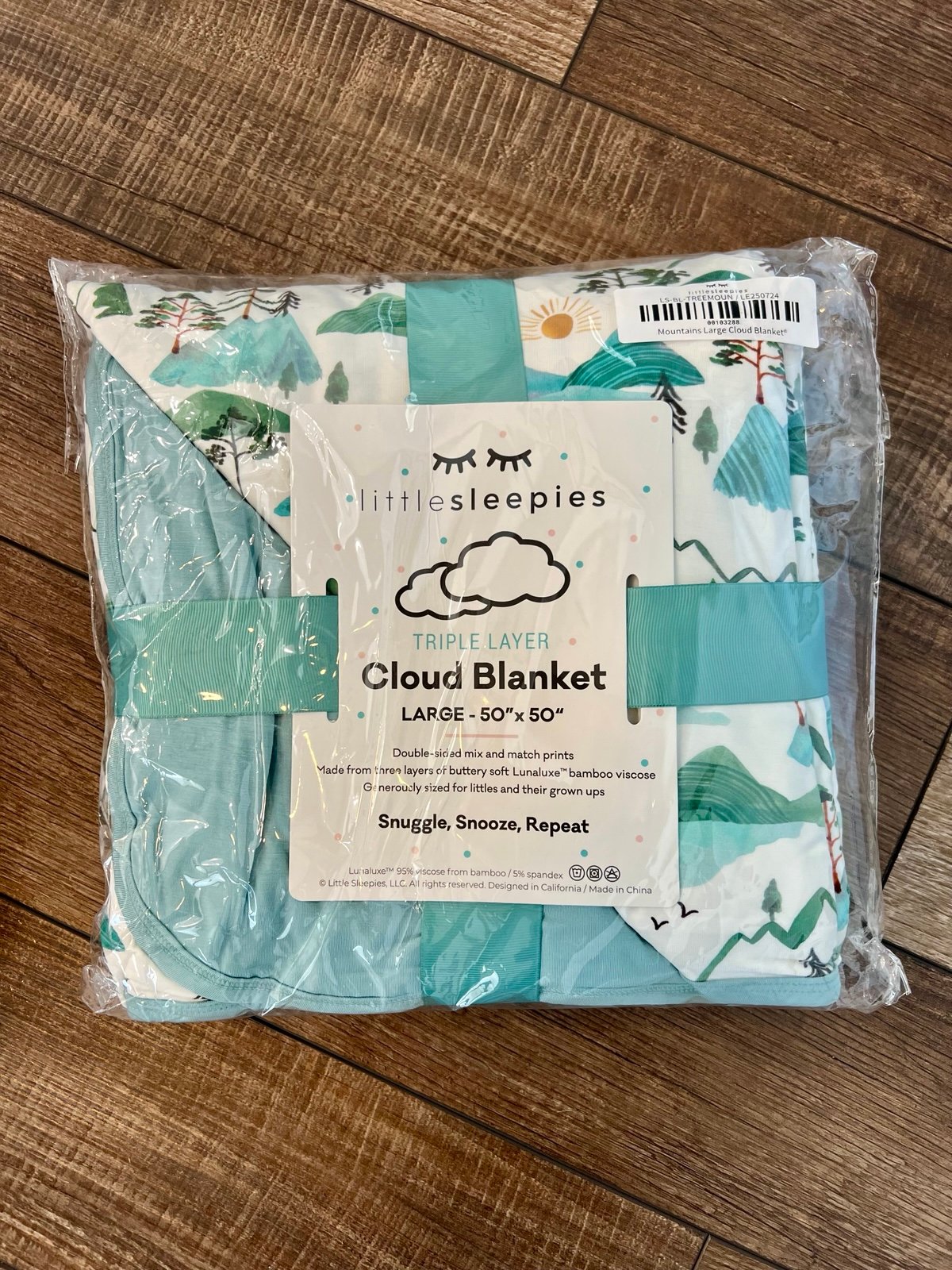NIB Little Sleepies Mountains Blanket