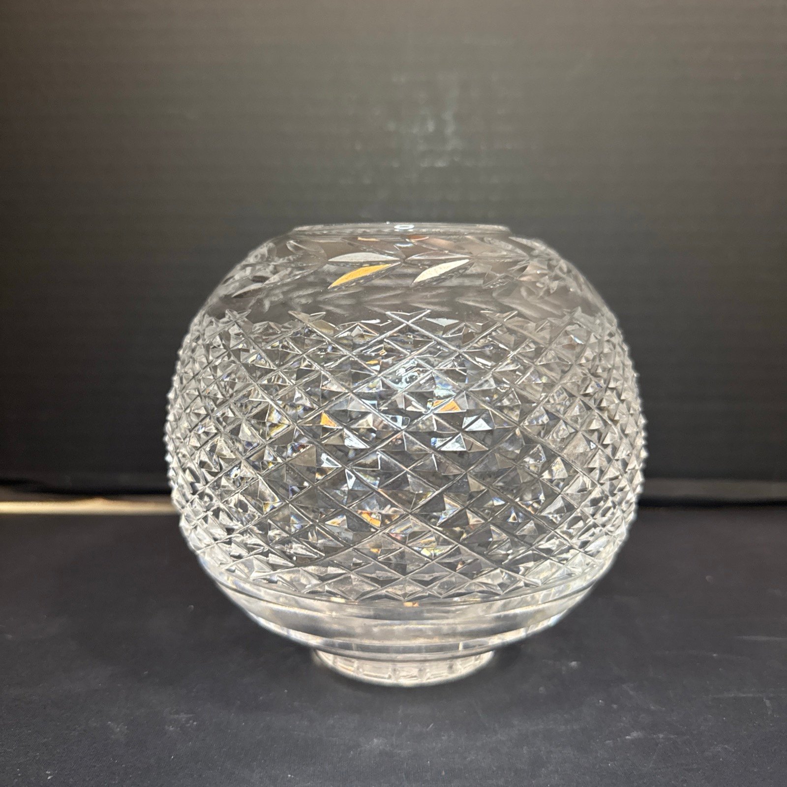 Vintage Waterford Crystal Glandore Rose Bowl 6”