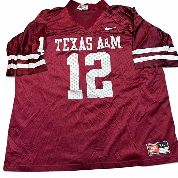 Vintage Nike Team Sports Texas A&M Aggies Football Jersey Sz XL made in USA RARE