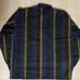 90s STRUCTURE USA Polo Shirt, Long Sleeve, Striped, Denim