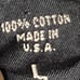 90s STRUCTURE USA Polo Shirt, Long Sleeve, Striped, Denim