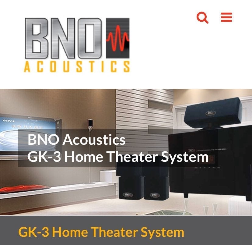 BNO Acoustics / GK-3 Home Theater System