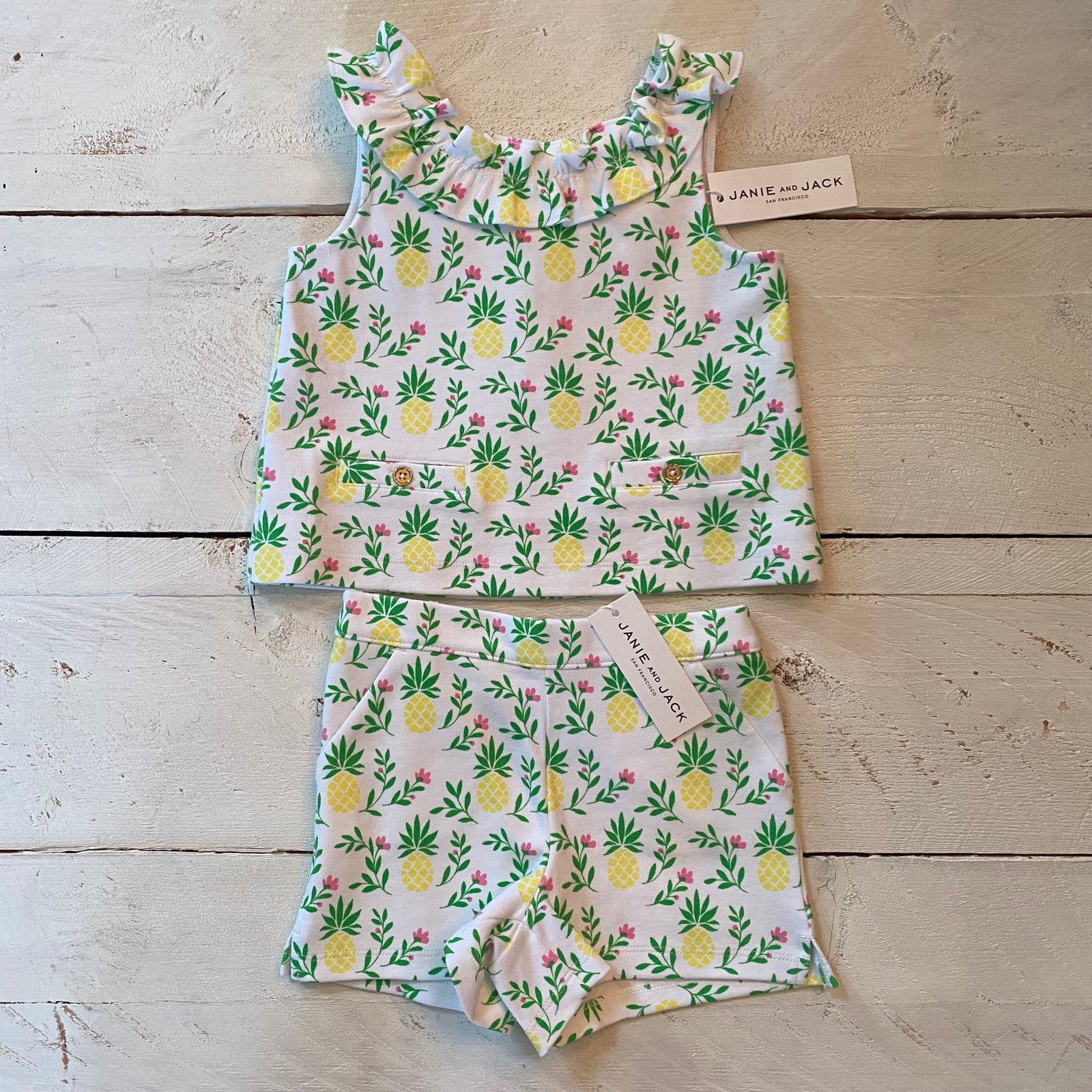 Janie and Jack Pineapple Set