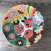 3 Season Flower Handmade, Hand Painted Pottery Stoneware