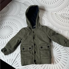 Little Bipsy Collection Unisex Green Military Jacket Size 6-12 Month