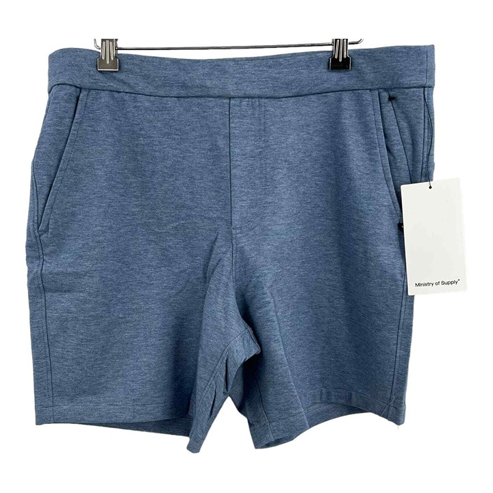 Ministry of Supply Mens Fusion Terry Short Blue Size XL New
