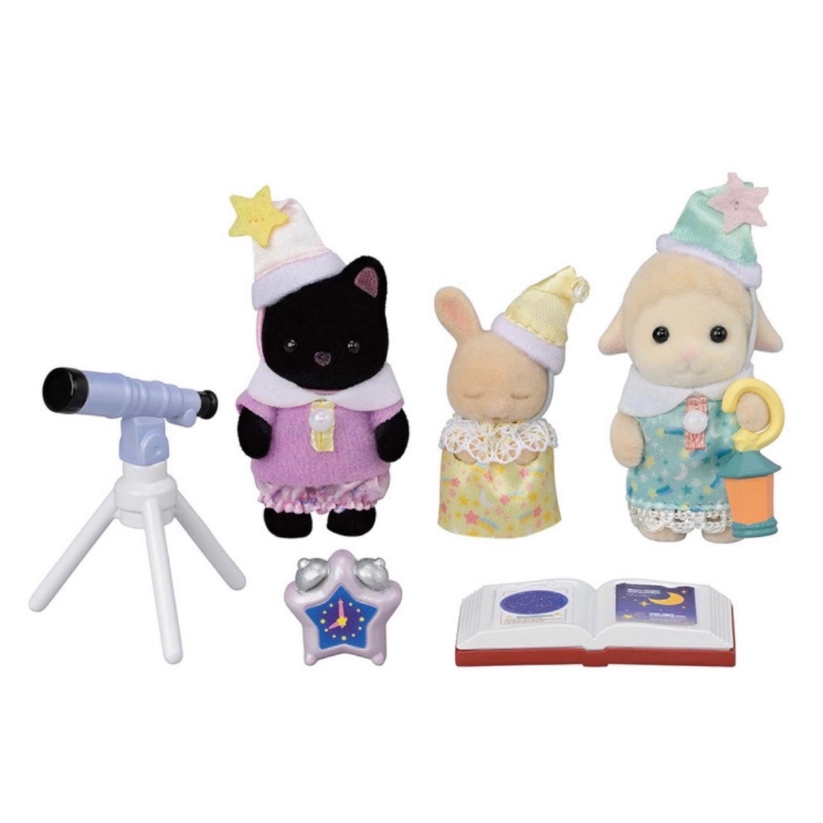 NEW! Calico Critters Baby Friends Sleepover Set