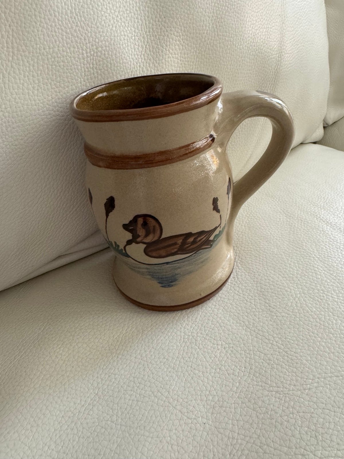 Pottery mug from Beaumont Brothers pottery Ohio pottery coffee mug