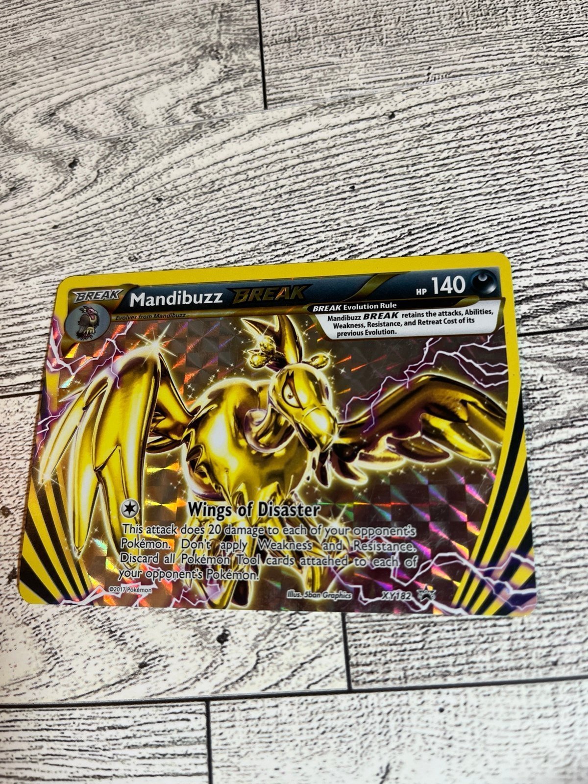 Mandibuzz BREAK XY182 Xy Promos Holo Pokémon card