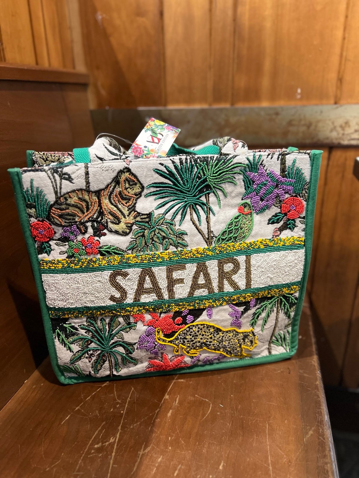 Limited edition beaded embroidered 2 way bag new
