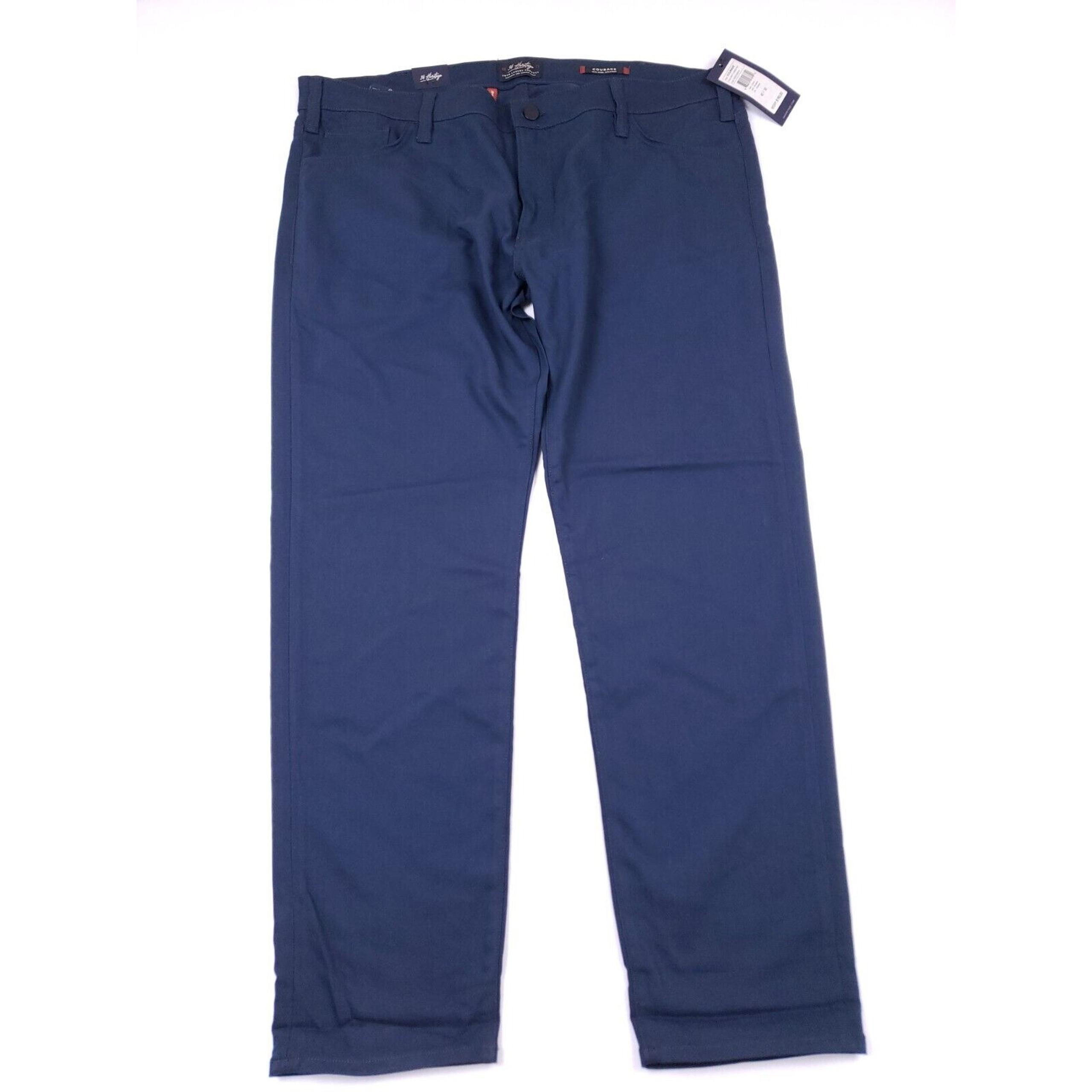 34 Heritage Commuter Pants Mens 42x32 Navy Courage Mid Rise Straight Stretch
