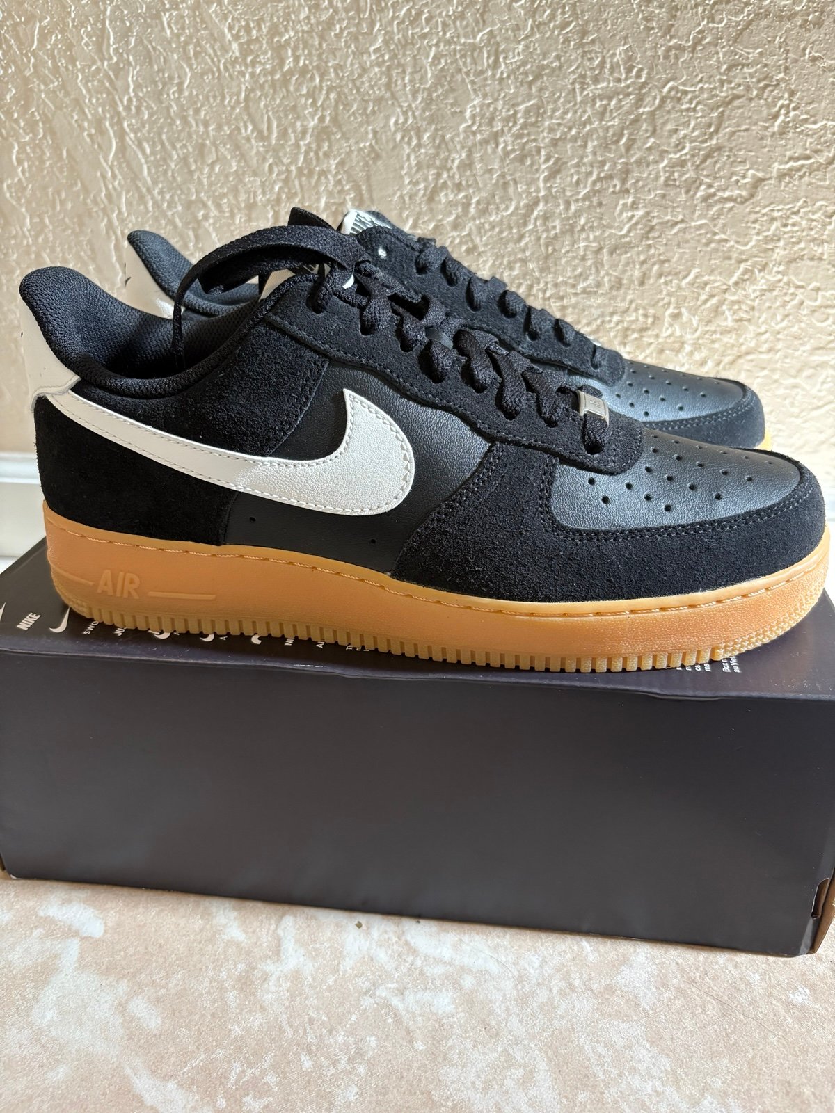 Nike Air Force 1 '07 LV8 Gum Pack - Black ‼️STEAL PRICE ‼️SIZE 10.5M