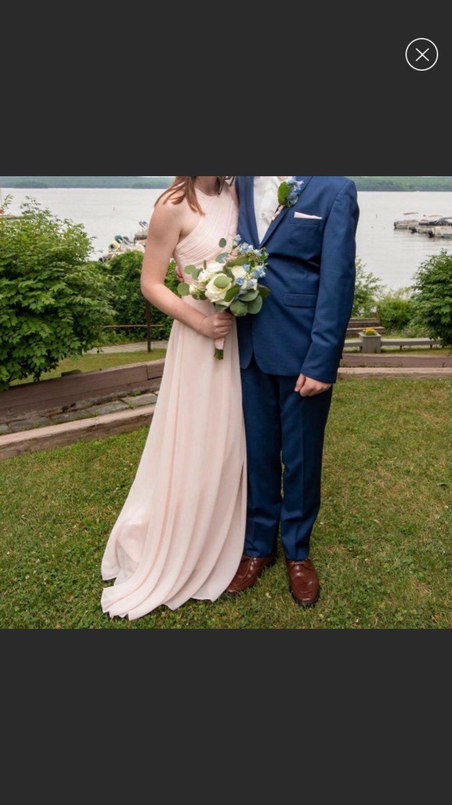 Formal blush dress