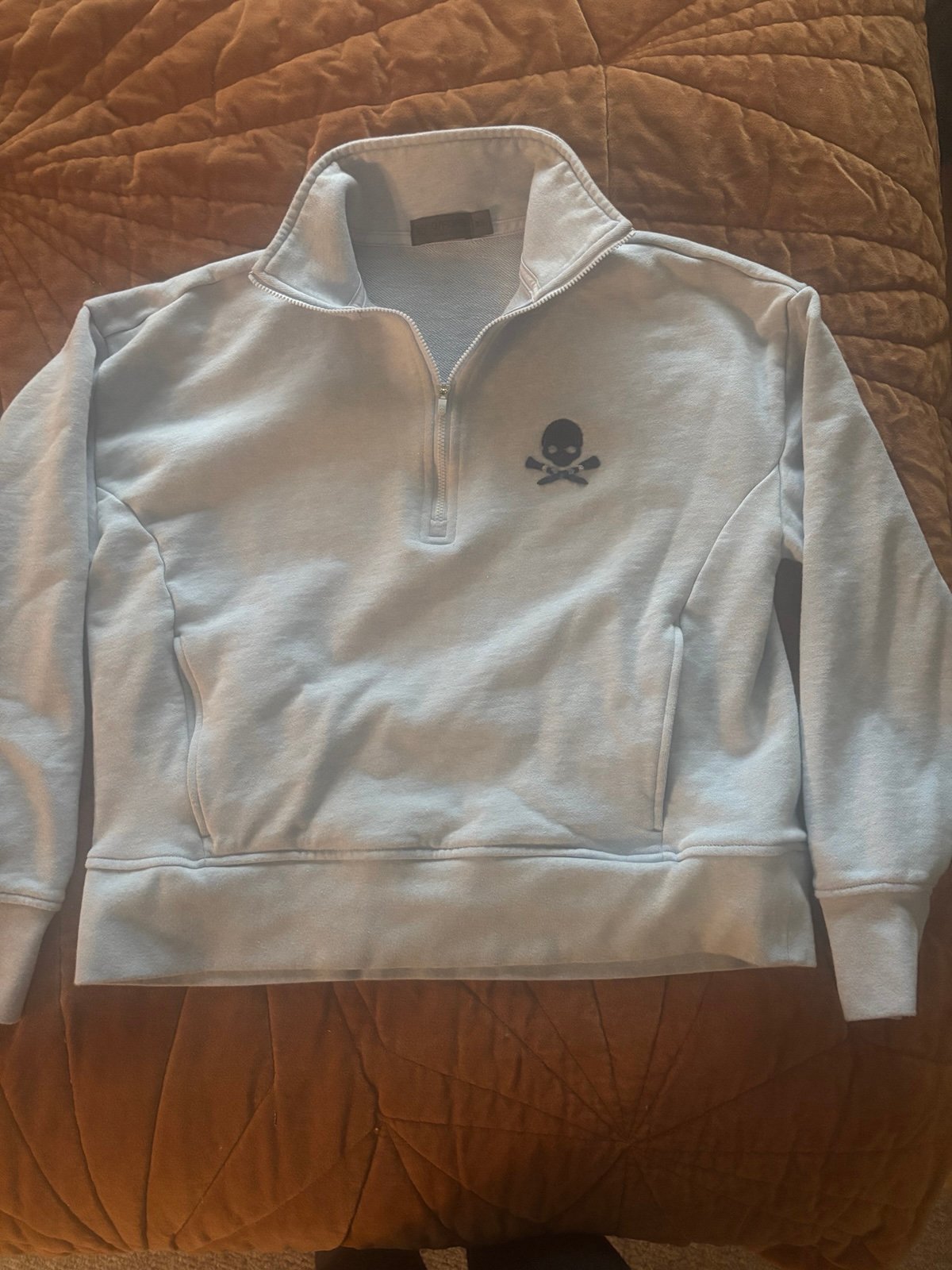 G Fore skull light blue top XS