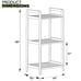 Bamboo Shoe Rack Organizer with Handles, Adjustable 3-Tier Shoe Shelf
