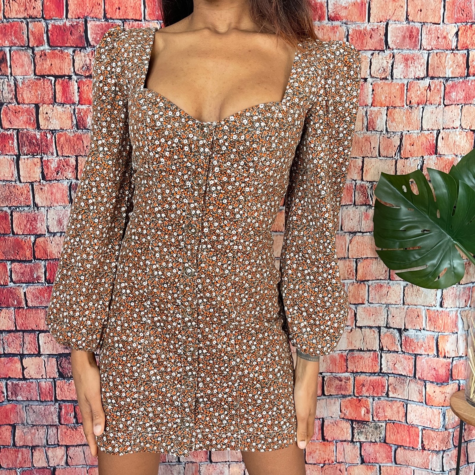 Free People Call Me Cord Mini Dress