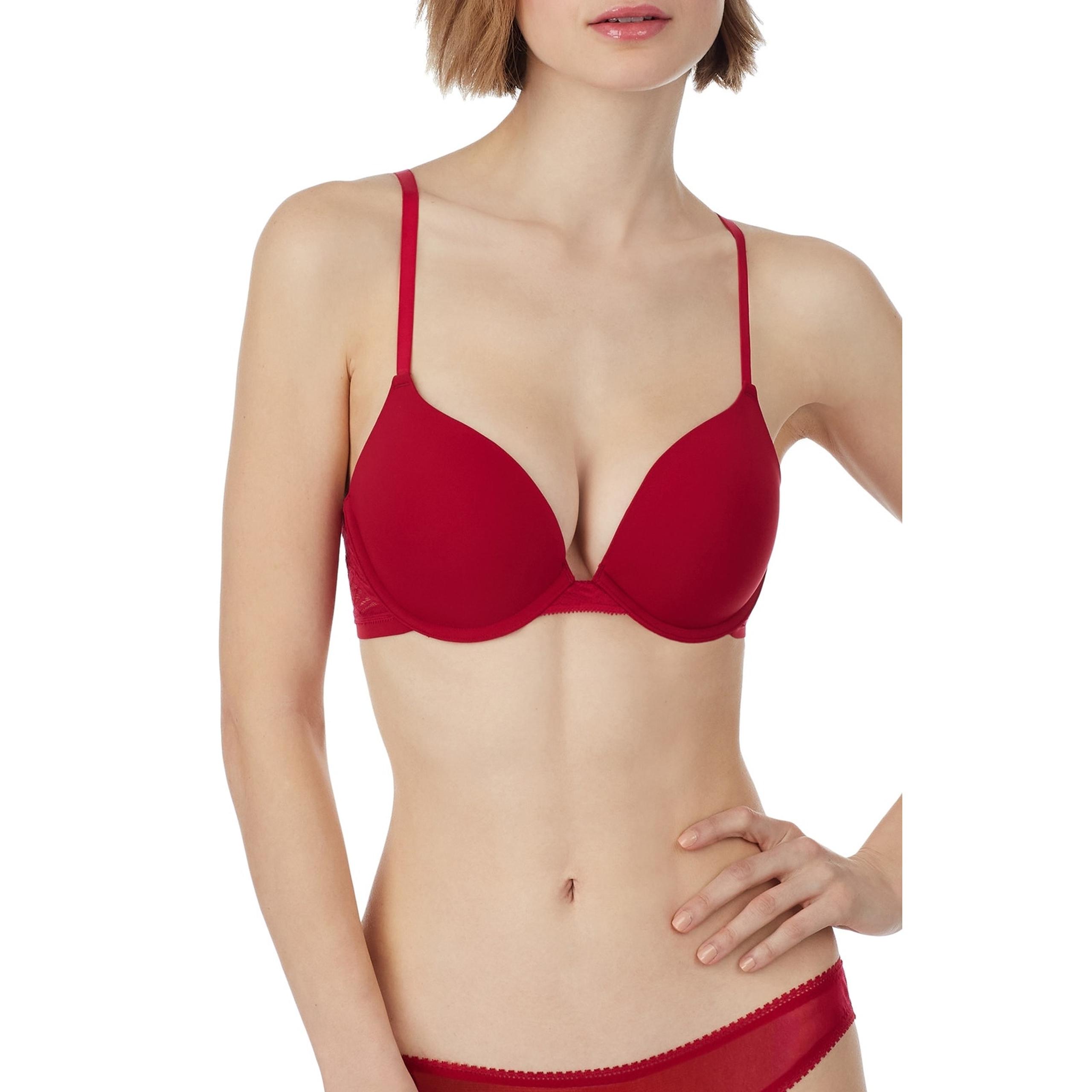 On Gossamer Underwire Convertible Push-Up Bra in Persian Red Size 34Dd 14713