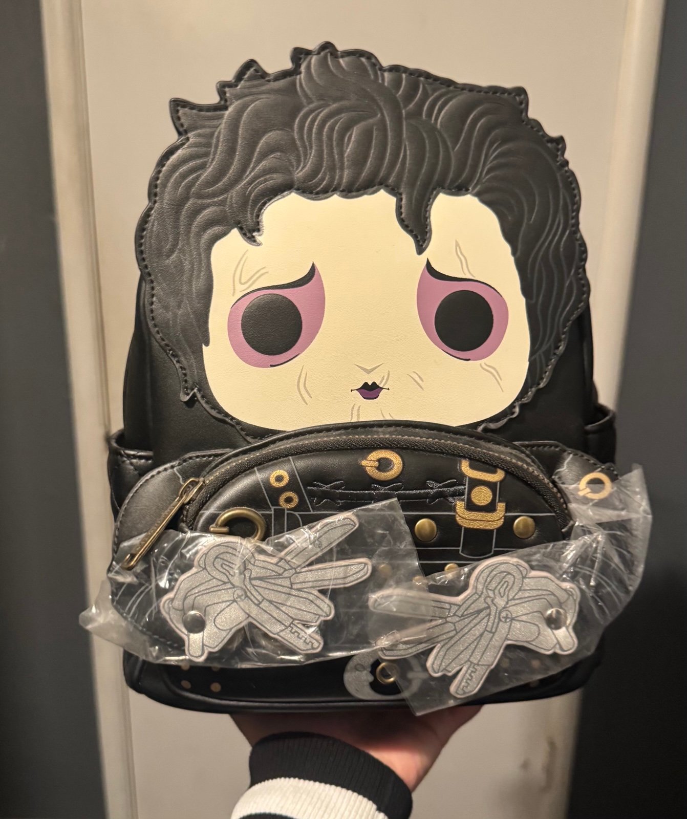 NWT- Edward Scissorhands Pop! by Loungefly mini backpack