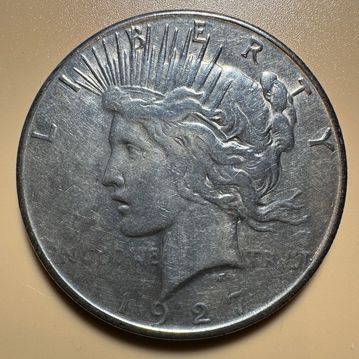 1927-S Peace Silver Dollar 14455