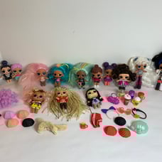 Lol Surprise Lot~14 Dolls & Accessories Hair vibes & Glitter Glam MGA Dolls
