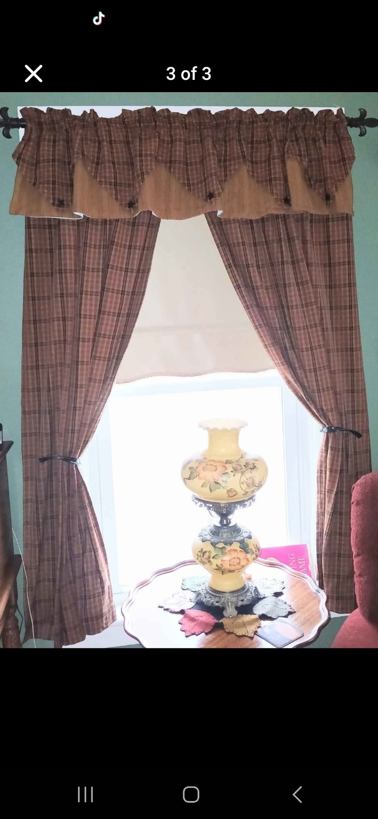 TWO SETS OF PRIMITIVE CURTAINS