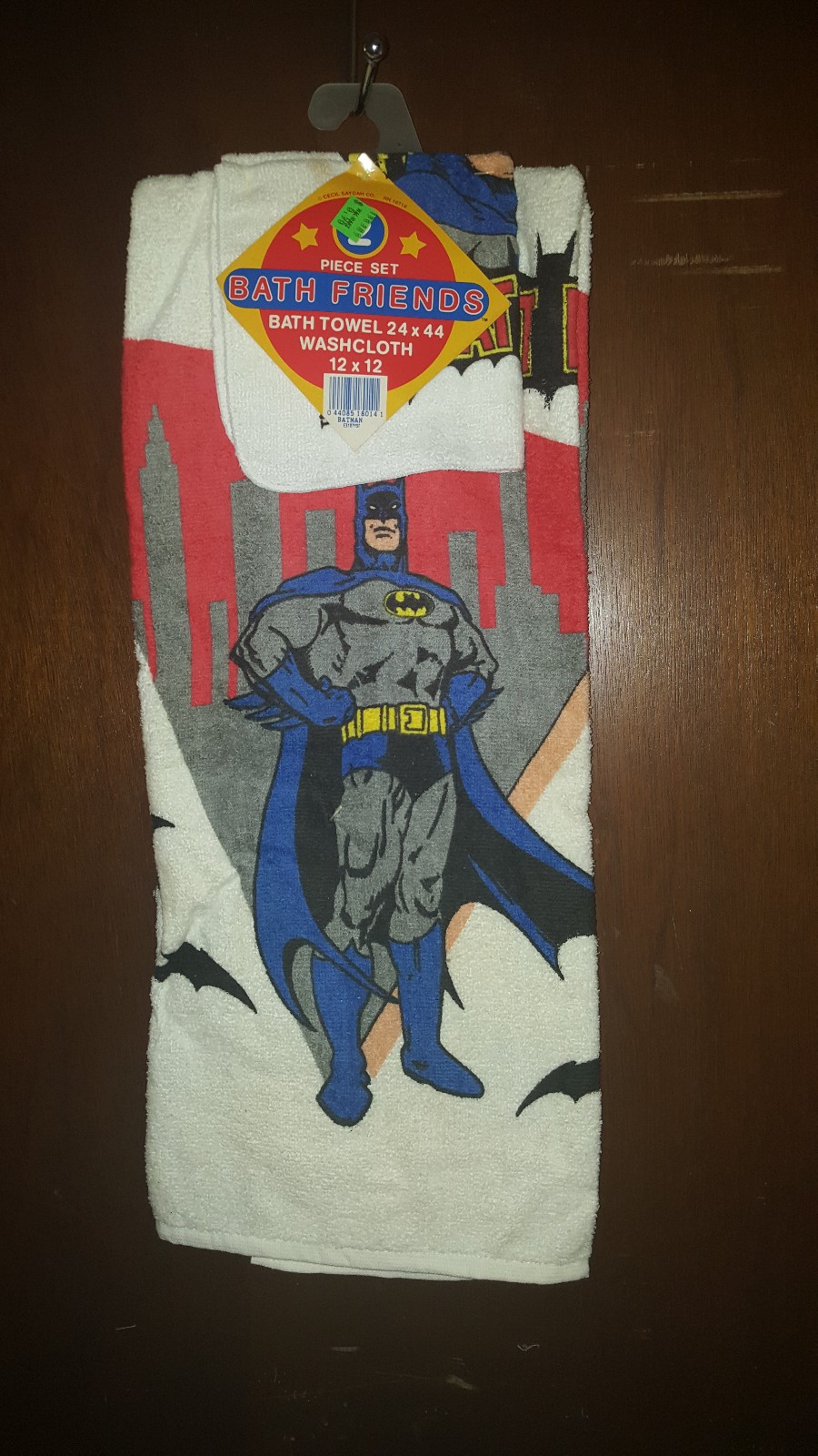 batman 1989 bath & hand towel