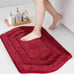 COSY HOMEER Extra Thick Bath Rug- Anti-Slip Bath Mat Soft Plush Red 24x32'