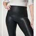 NWT Spanx Faux Leather Leggings size Medium in Black