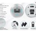 HOTT CD611T Gray Portable Bluetooth CD Player