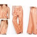 Victoria’s Secret Luxe Copper Leaf Satin Cami & Wide Leg Pajamas Set Size Small