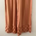 Victoria’s Secret Luxe Copper Leaf Satin Cami & Wide Leg Pajamas Set Size Small
