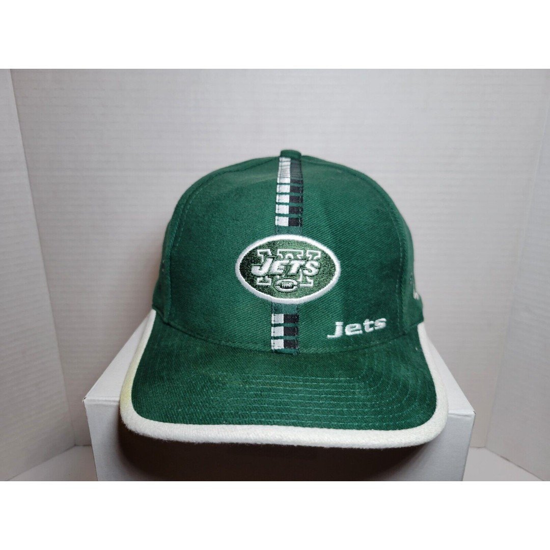 Vintage New York Jets NFL Pro Line Logo Athletic One Strapback Baseball Hat Cap